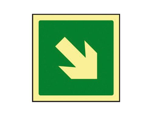 Pictograma syssa sinal de via de evacuacao em pvc fotoluminescente 224x224 mm , Syssa , 76042 , 8433305074186